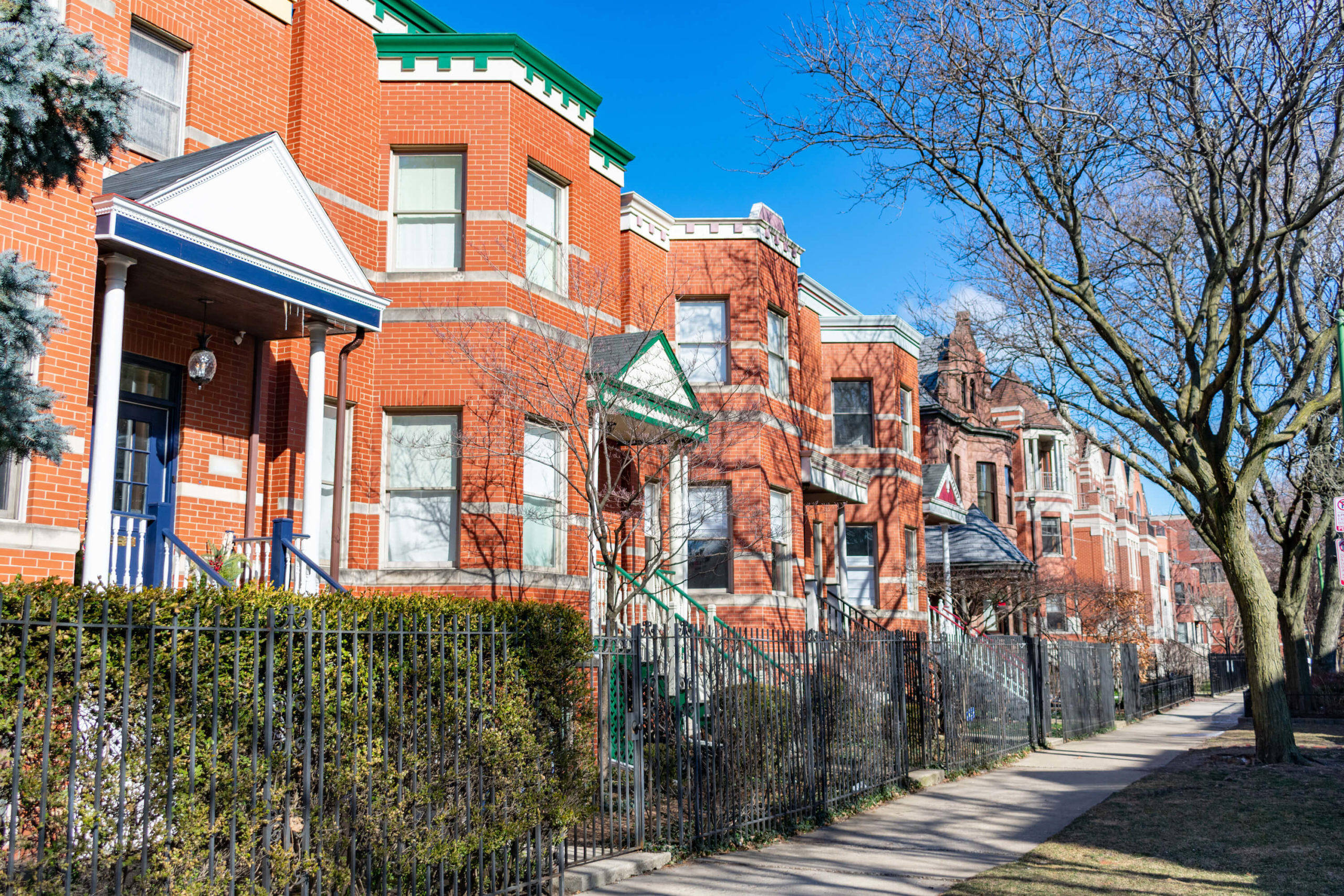 Red brick row houses Terri Buseman Real Estate
